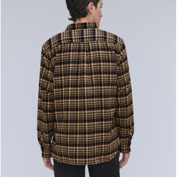NWT Everlane Mens Plaid Brushed Flannel Button Down Shirt L - Picture 2 of 12